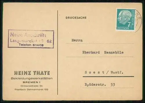 AK Rüthen Möhne Kr. Soest E. Henneböle mit Werbung Postkarte