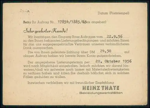 AK Rüthen Möhne Kr. Soest E. Henneböle mit Werbung Postkarte