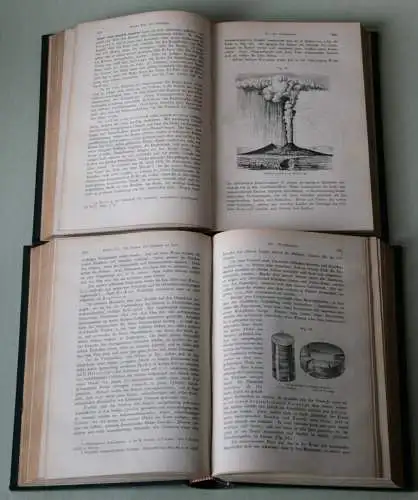 Peschel, Oscar (1826-1875): Physische Erdkunde - 2 Bände - Leipzig, Duncker & Humblot, 1884-1885. 