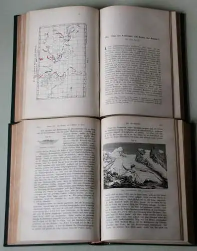 Peschel, Oscar (1826-1875): Physische Erdkunde - 2 Bände - Leipzig, Duncker & Humblot, 1884-1885. 