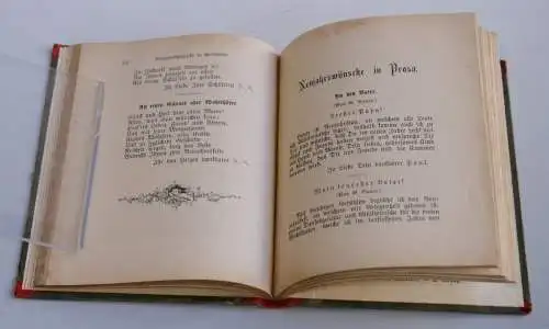 Sammlung neuer Geburtstags-, Namenstags- und Neujahrs-Wünsche - Ulm, Ebner, 1900. 