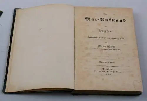 Montbé, Alban von (1821-1911): Der Mai-Aufstand in Dresden - Dresden, Höckner, 1850. 