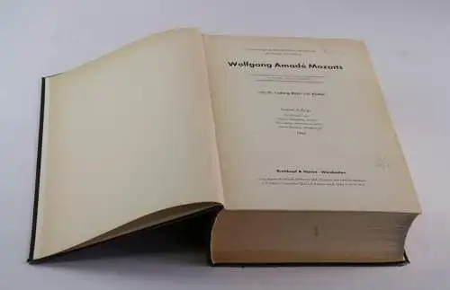 Köchel, Ludwig von (1800-1877): Chronologisch-thematisches Verzeichnis sämtlicher Tonwerke Wolfgang Amadé Mozarts - Köchelverzeichnis - Wiesbaden, Breitkopf & Härtel, 1964. 