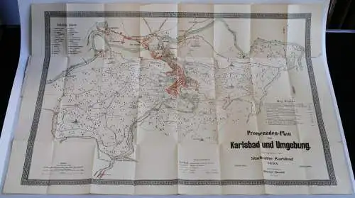 Oswald, Wenzel: Promenadenplan von Karlsbad und Umgebung - Karlsbad; Wien,  Franieck; Freytag & Berndt, 1893. 