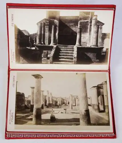 Mauri, Eufrasio (Fotograf) - Pompei, Italien - Leporello mit 12 Fotografien, um 1900  