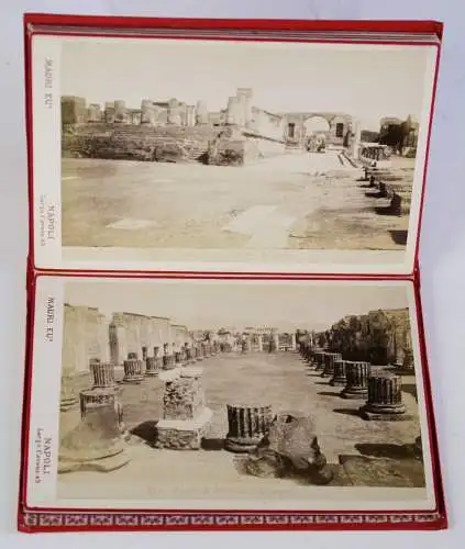 Mauri, Eufrasio (Fotograf) - Pompei, Italien - Leporello mit 12 Fotografien, um 1900  