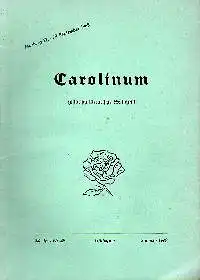 Carolinum & Historisch-literarische & Zeitschrift 34Jg. Nr. 49 1968.
