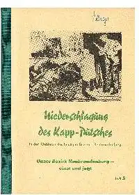 Niederschlagung des Kapp-Putsches in den Gebieten des heutigen Neubrandenburg Unser Bezirk Neubrandenburg - einst und jetzt Heft 5.