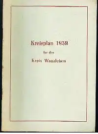 Kreisplan 1959 für den Kreis Wanzleben.