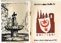 1000 Jahre Halle ( S ) 961 -1961 Führer durch die Festwoche.