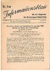 Nr. 1/58 Infomationsblatt für die Mitglieder des Bezirkestages Magdeburg Die Kreis-, Stadt- und Dorfpläne für das Jahr 1958 müssen zur Sache aller Werktätigen gemacht werden!.