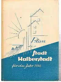 Plan der Stadt Halberstdt für das Jahr 1958.