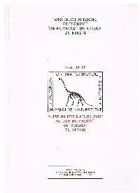 Wissenschaftliche Zeitschrift der Humboldt Universität zu Berlin 200 Jahre Museum für Naturfreunde Mathematisch Naturwiseenschaftlicvhe Reihe Jahrgang XIX (1979) Heft 2/3.