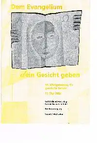 Dein Gesicht geben 40. Weltgebetstag für gwistliche Berufe 11. Mai 2003 Gottesdienstvorschlag für die Eucharistiefeier Gebet / Meditation.