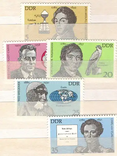 DDR 1980 Nr 2492-2496 Postfrisch / **