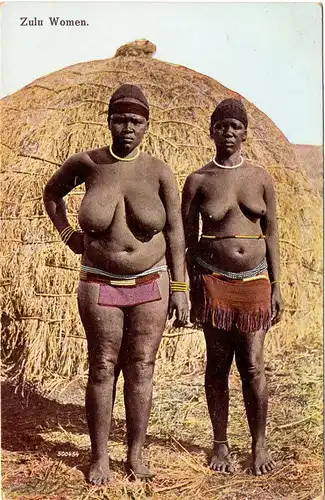 [Echtfotokarte farbig] Zulu Women. Ungelaufen,  vermutlich Echtfotokarte, siehe Scan. 