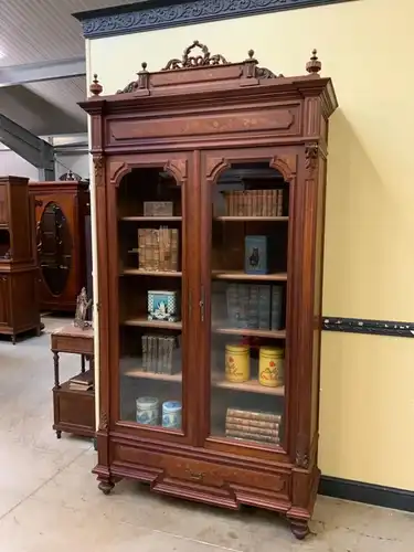 Antiker sensationeller Jugendstil Bücherschrank, Vitrine - Lieferung möglich!