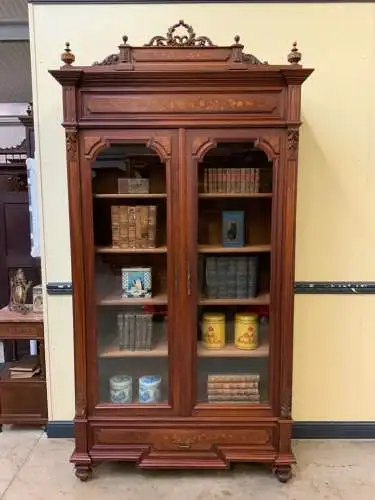 Antiker sensationeller Jugendstil Bücherschrank, Vitrine - Lieferung möglich!