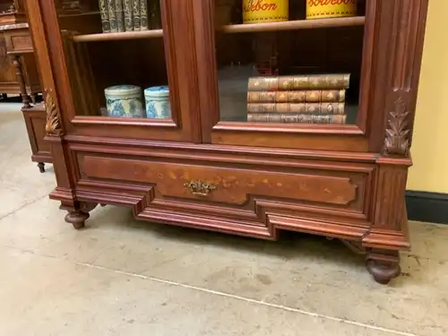 Antiker sensationeller Jugendstil Bücherschrank, Vitrine - Lieferung möglich!