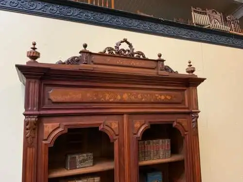 Antiker sensationeller Jugendstil Bücherschrank, Vitrine - Lieferung möglich!