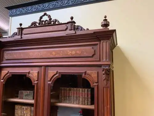 Antiker sensationeller Jugendstil Bücherschrank, Vitrine - Lieferung möglich!