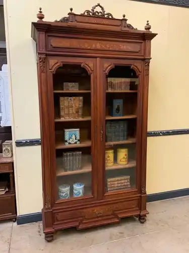 Antiker sensationeller Jugendstil Bücherschrank, Vitrine - Lieferung möglich!