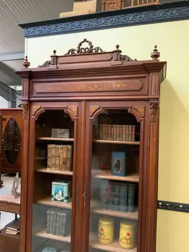 Antiker sensationeller Jugendstil Bücherschrank, Vitrine - Lieferung möglich!