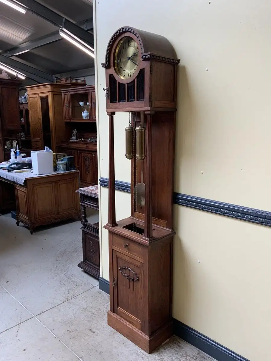 Antike Jugendstil Standuhr - traumhaft - Junghans - Lieferung möglich! 1
