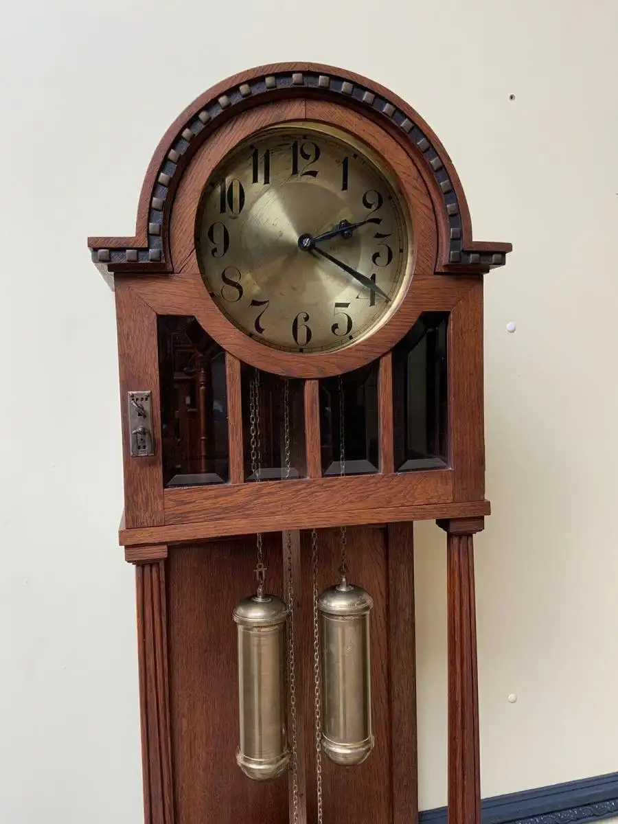 Antike Jugendstil Standuhr - traumhaft - Junghans - Lieferung möglich! 6
