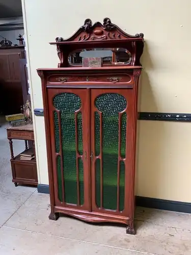 Antike Jugendstil Vitrine, Vertiko, Art Nouveau   - Lieferung möglich!