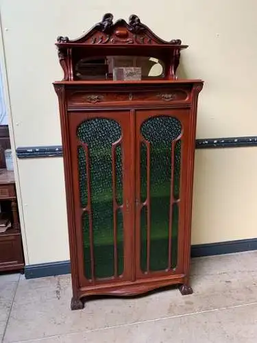 Antike Jugendstil Vitrine, Vertiko, Art Nouveau   - Lieferung möglich!