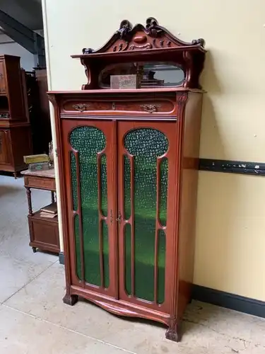 Antike Jugendstil Vitrine, Vertiko, Art Nouveau   - Lieferung möglich!