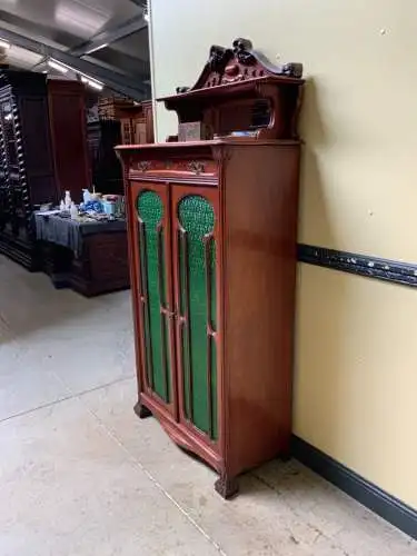 Antike Jugendstil Vitrine, Vertiko, Art Nouveau   - Lieferung möglich!