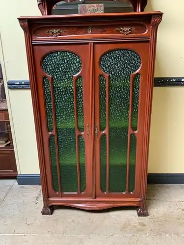 Antike Jugendstil Vitrine, Vertiko, Art Nouveau   - Lieferung möglich!