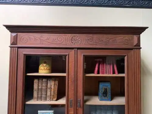 Antiker monumentaler Jugendstil Bücherschrank, Buffet,   - Lieferung möglich!