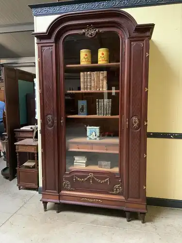 Antiker Jugendstil Bücherschrank, Vitrine, - Haentges Paris - Lieferung möglich!