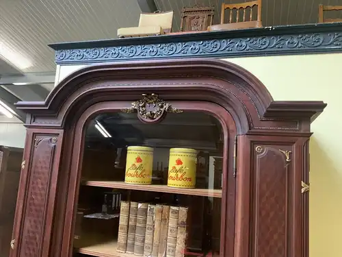 Antiker Jugendstil Bücherschrank, Vitrine, - Haentges Paris - Lieferung möglich!