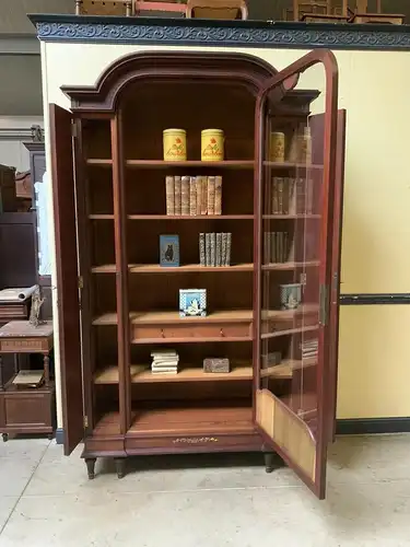 Antiker Jugendstil Bücherschrank, Vitrine, - Haentges Paris - Lieferung möglich!