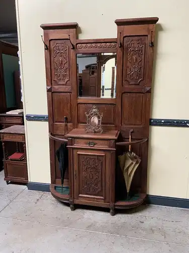 Antike Jugendstil Garderobe mit Schrank und Schub -Traumhaft- Lieferung möglich!