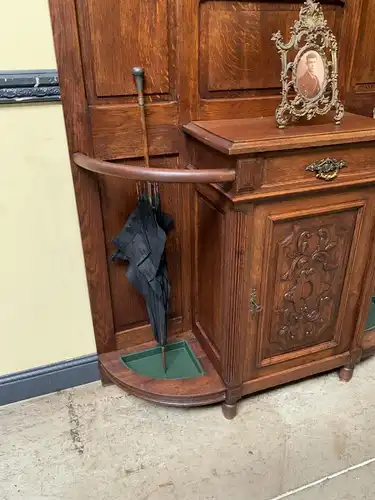 Antike Jugendstil Garderobe mit Schrank und Schub -Traumhaft- Lieferung möglich!