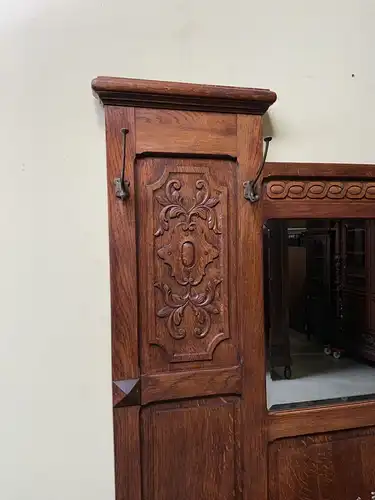 Antike Jugendstil Garderobe mit Schrank und Schub -Traumhaft- Lieferung möglich!