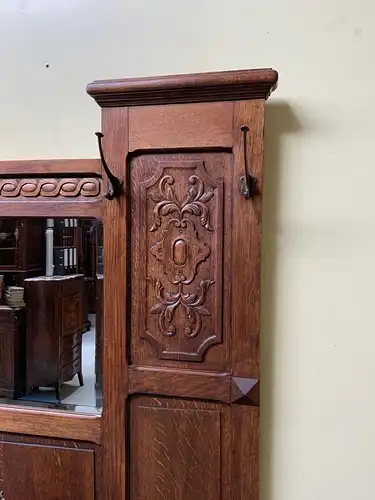 Antike Jugendstil Garderobe mit Schrank und Schub -Traumhaft- Lieferung möglich!