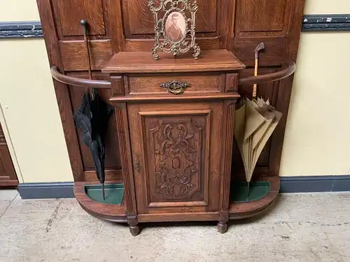 Antike Jugendstil Garderobe mit Schrank und Schub -Traumhaft- Lieferung möglich!