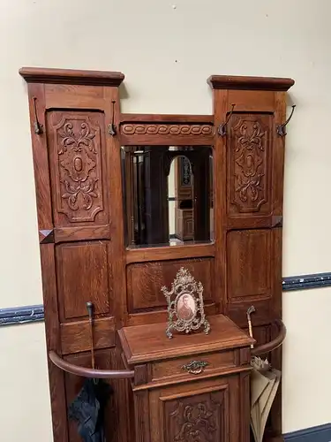 Antike Jugendstil Garderobe mit Schrank und Schub -Traumhaft- Lieferung möglich!