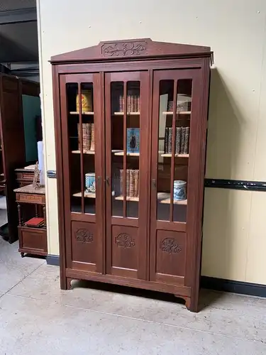 Antiker Jugendstil Bücherschrank, Vitrine - Traumhaft - Lieferung möglich!