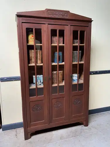 Antiker Jugendstil Bücherschrank, Vitrine - Traumhaft - Lieferung möglich!