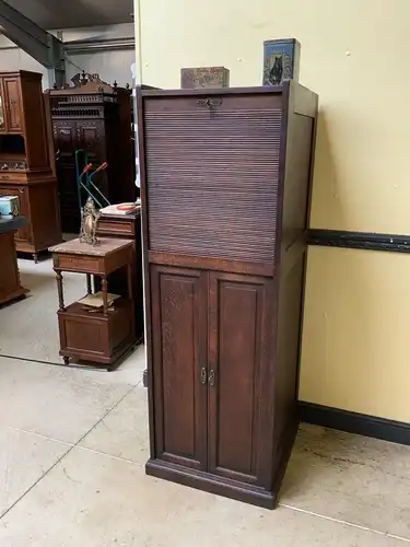 Antiker Jugendstil Rollladen Archivschrank - Lieferung möglich!