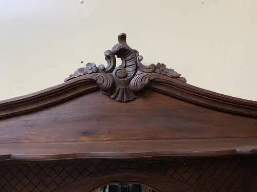 Antike imposante Historismus Garderobe mit Truhen Bank,   - Lieferung möglich!