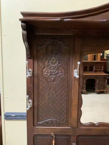 Antike imposante Historismus Garderobe mit Truhen Bank,   - Lieferung möglich!