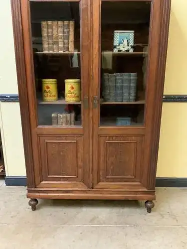 Antiker Jugendstil Bücherschrank, Vitrine,  - Lieferung möglich!